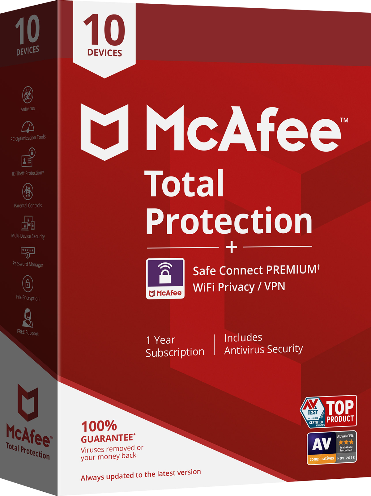 McAfee Total Protection packaging