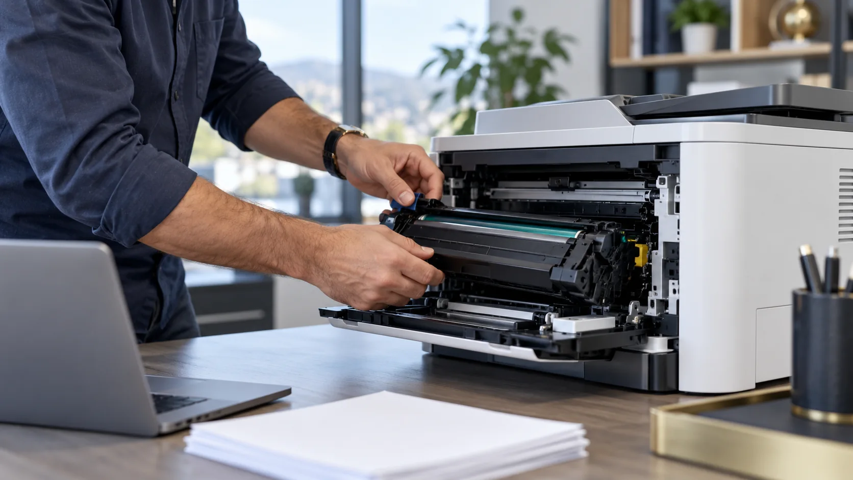 Find where the print job stops