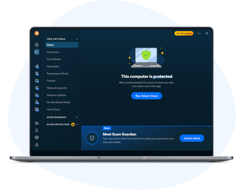 Avast Free Antivirus application